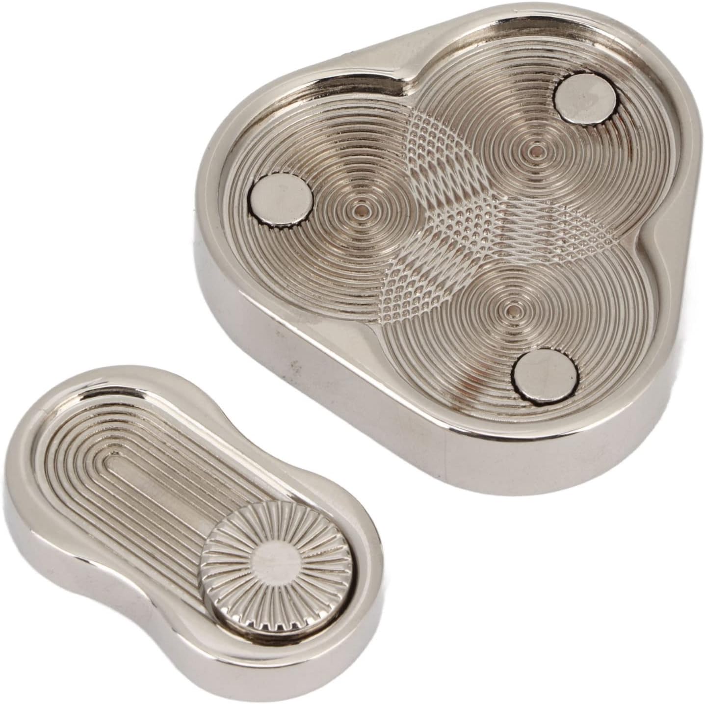 Keenso Magnetic Metal Fidget Toys, EDC Hand Fidget Toy Office Desk Toys Tri-Spinner Relief Toys Gifts for Boyfriend and Father