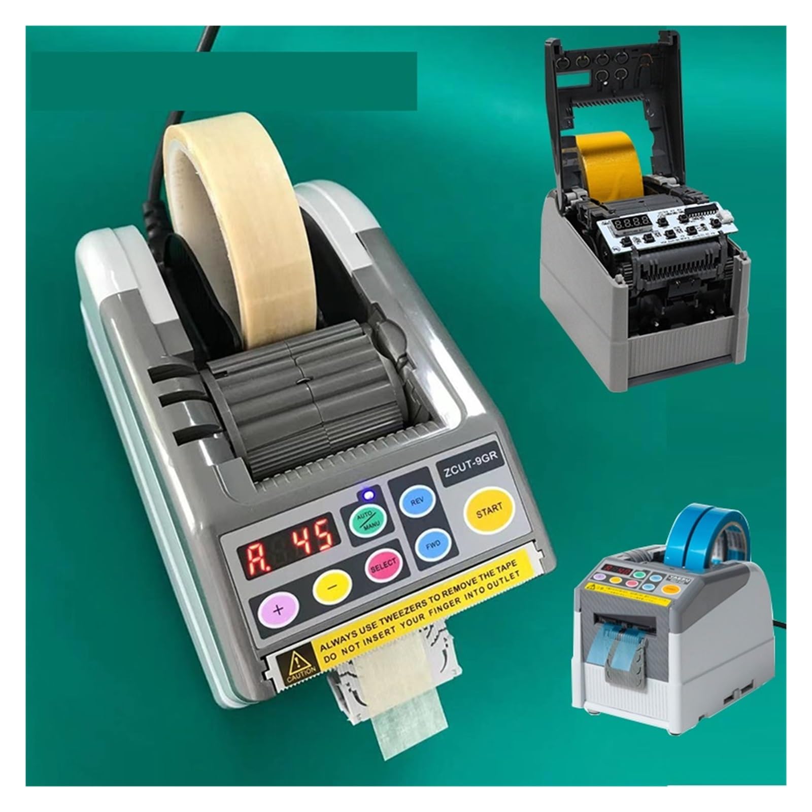 Automatische verpakkingstape-dispenser, 6-60 mm brede tape, lijmsnijmachine, verpakkingsapparatuur, zelfklevend, sectioneel, geschikt voor tape/transparante tape/dubbelzijdige tape