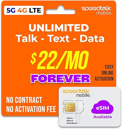 Miniatura 11 de Tarjeta SIM prepaga para teléfonos móviles y celulares SpeedTalk Mobile para teléfonos inteligentes y celulares Plan mensual de $11 - Llamadas