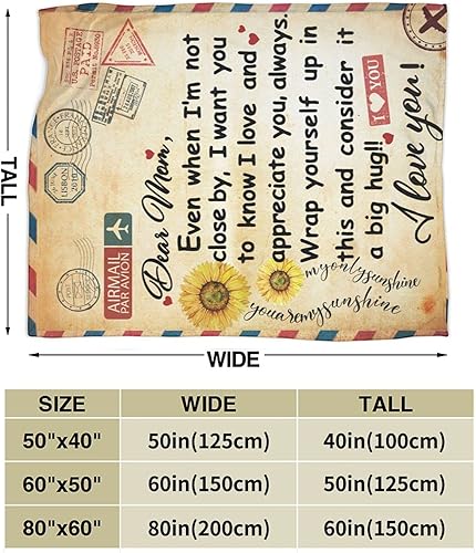 Miniatura 4 de Regalos para mamá, regalos de cumpleaños para mamá de hija, hijo a mi madre, Navidad, Acción de Gracias, Día de la Madre, regalos para mamá, manta