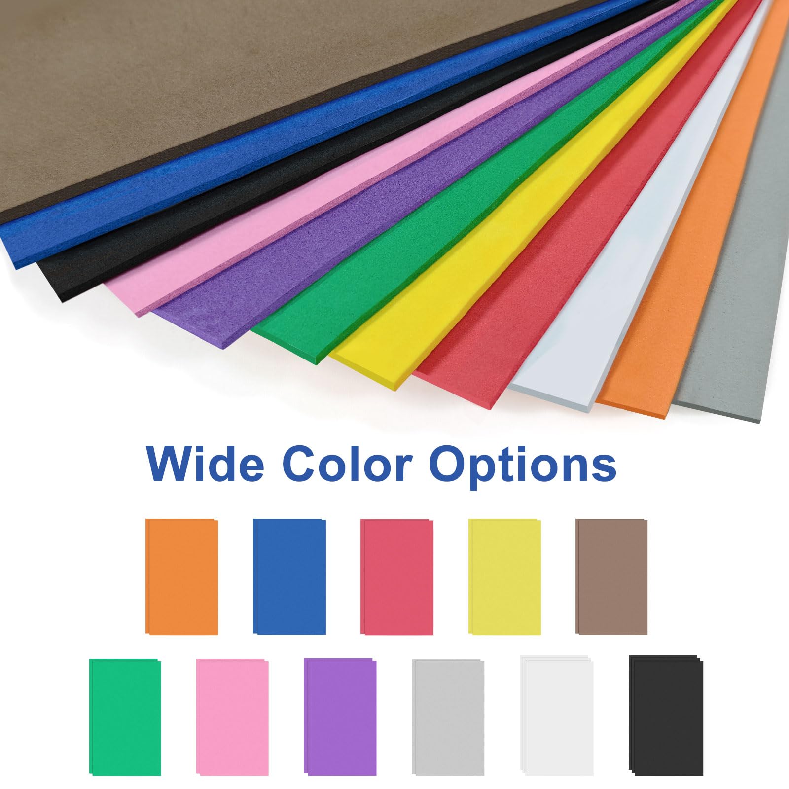 24 pezzi 3 mm 3D Puff Foam Ricamo: 6x9 Schiuma da ricamo - Fogli in schiuma EVA per arti e ricamo a macchina, 11 colori