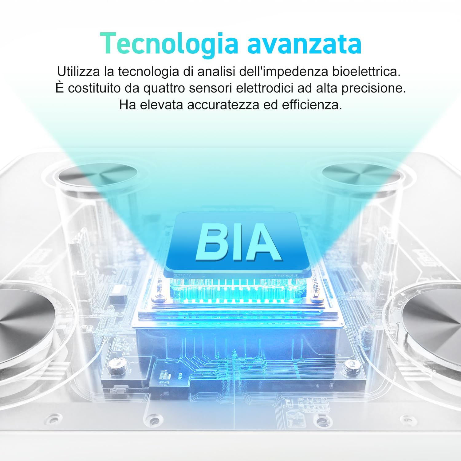 Bilancia Intelligente Insmart Per Il Peso Corporeo, Piattaforma Grande Da 12x12 Pollici Bilancia Da Bagno Digitale Accurata, Bilancia Per Grasso Corporeo Bluetooth Con Bmi, 16 Tipi Di Dati