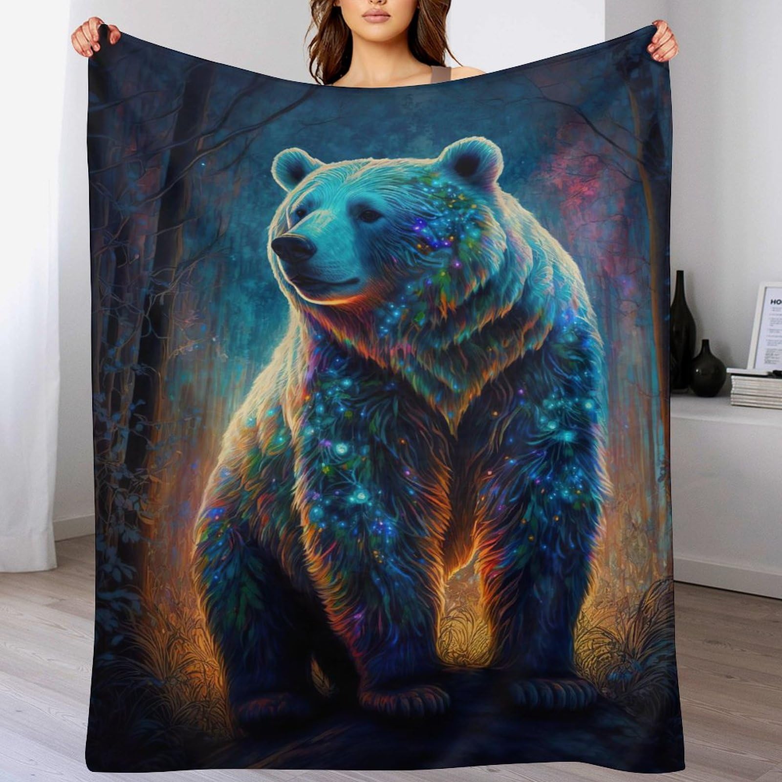 Couverture ours polaire 180x200 pour éliminer les nuits froides au lit