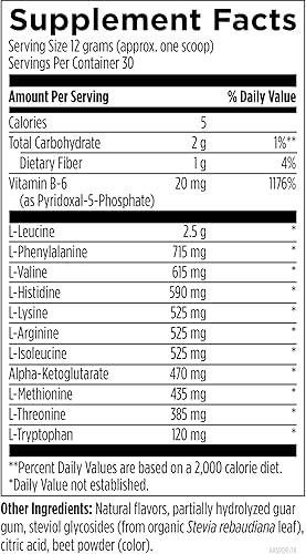 Miniatura 3 de Designs for Health Polvo completo de aminoácidos con BCAA - Aminoácido Supreme, ponche de frutas (30 porciones/12.70 oz)
