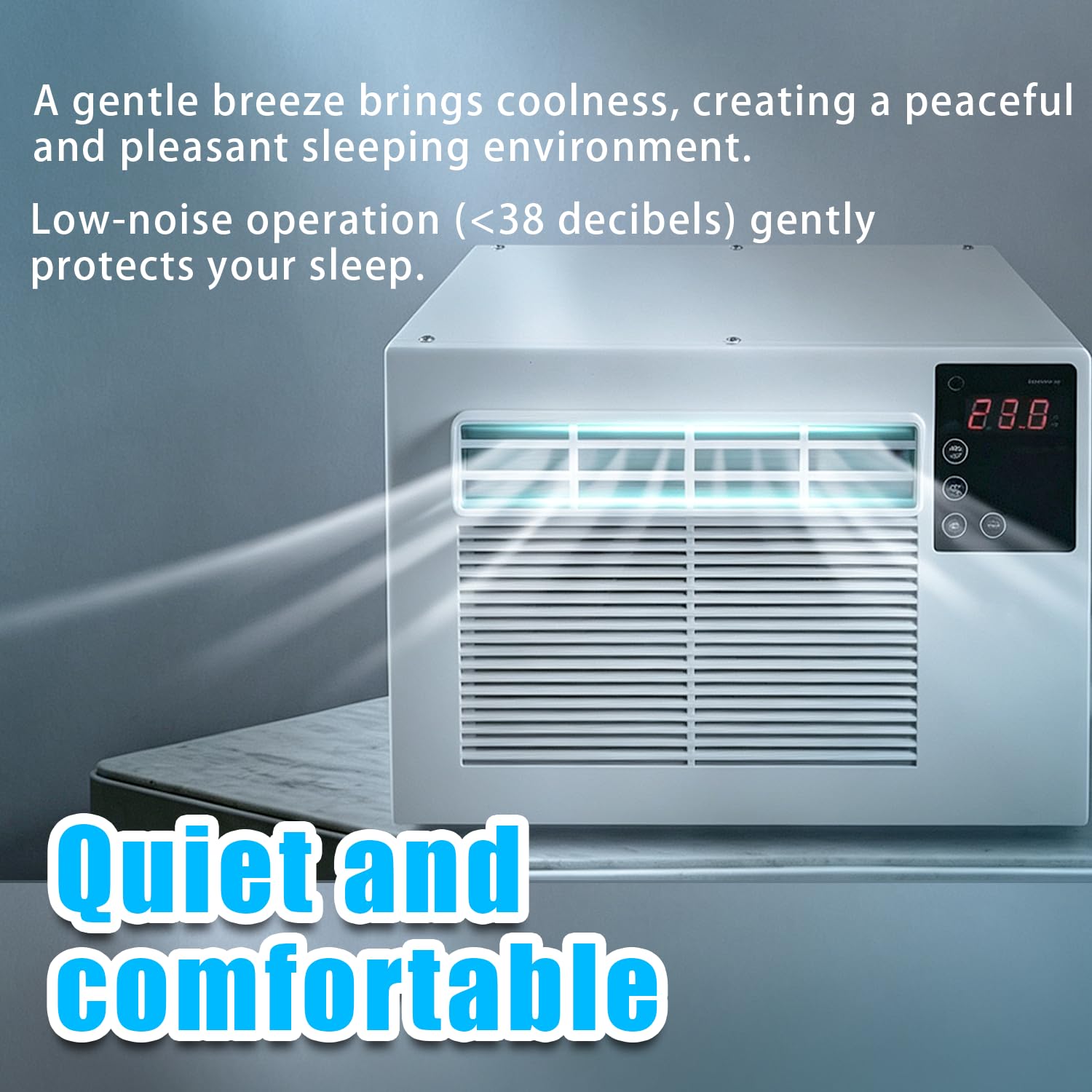 Condizionatore portatile compatto, senza unità esterna aggiuntiva 220V | Mini condizionatore d'aria a compressore portatile, silenzioso, ideale per tende, camper e case mobili