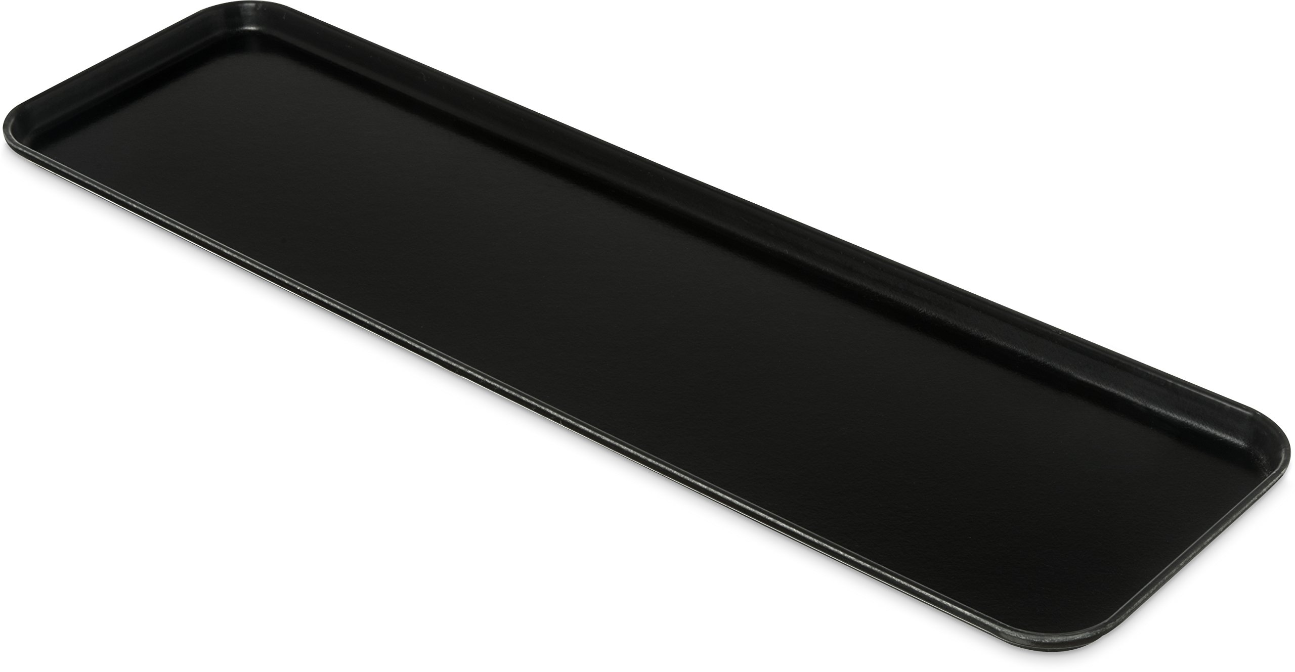 Présentoir de marché Carlisle 830FMT309 ébène 30x8 cm pour buffet - Lot de 12