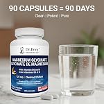 Dr. Berg Magnesium Glycinate 90ct – 4-in-1 Chelated for Muscle, Energy, & Immune Support– w/ D3, B6 & Zinc – 3rd Party Lab-Tested – No Fillers – Made in Canada with Domestic & Imported Ingredients