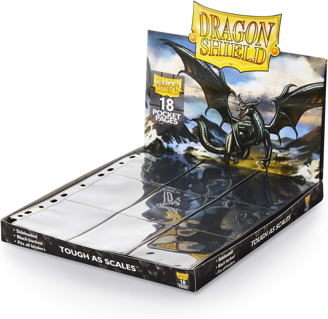 Arcane Tinman AT-10301 Portfolio: Dragon Shield 18-Pocket Collectors Black (50)