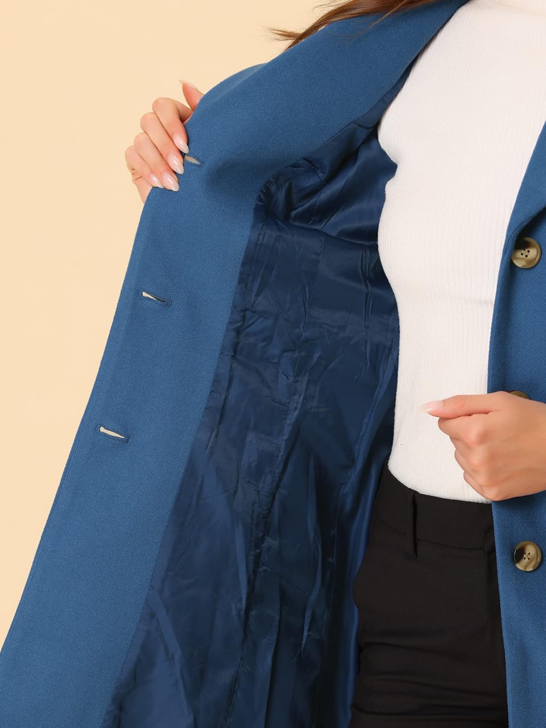 美品THE SHINZONE FLARE PEA COAT 36 NAVY Shinzone(シンゾーン)のOVERSIZED PEA COAT通販 | mirabella