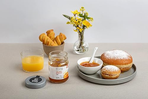 Miniatura 6 de Mermelada de albaricoque  8 onzas líquidas  Sabor natural de dulzura sin azúcar añadida  Hecho en Grecia, sin conservantes, mermelada de albaricoque