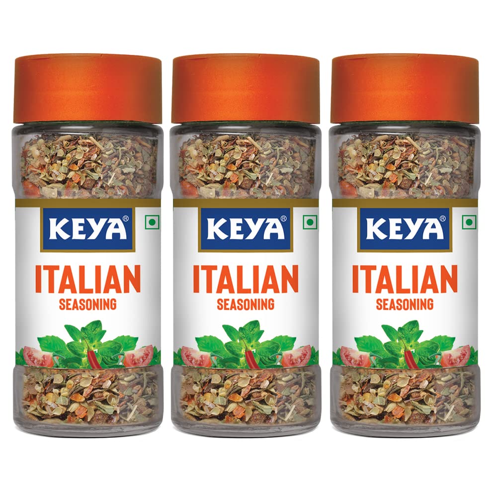 Italian Seasoning, All Natural & Healthy Italian Spice Blend for Pizza, Pasta| Glass Bottle | Premium Seasoning and Spices I No Preservatives I 35gm | Pack of 3