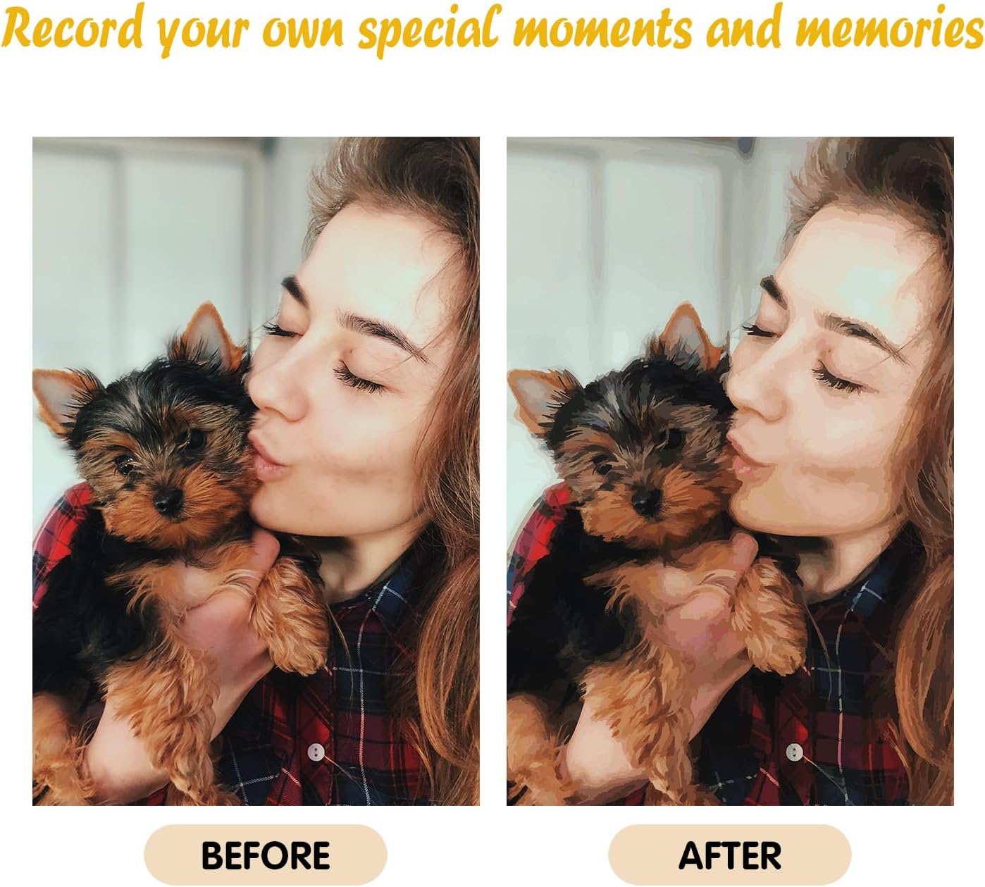 Custom Paint by Number, Landscape Personalized Paint by Numbers Color Set for Beginner, Customized PBN, DIY Canvas Oil Painting Make Your Photo, Custom Canvas Wall Art Pets, Baby, Wedding Pictures