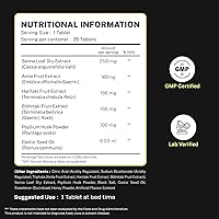 Vista 6 de Auric Flush365 efervescentes 40 tabletas de apoyo digestivo a base de hierbas con trifala, isabgol, aceite de ricino y senna Sabor miel a limón
