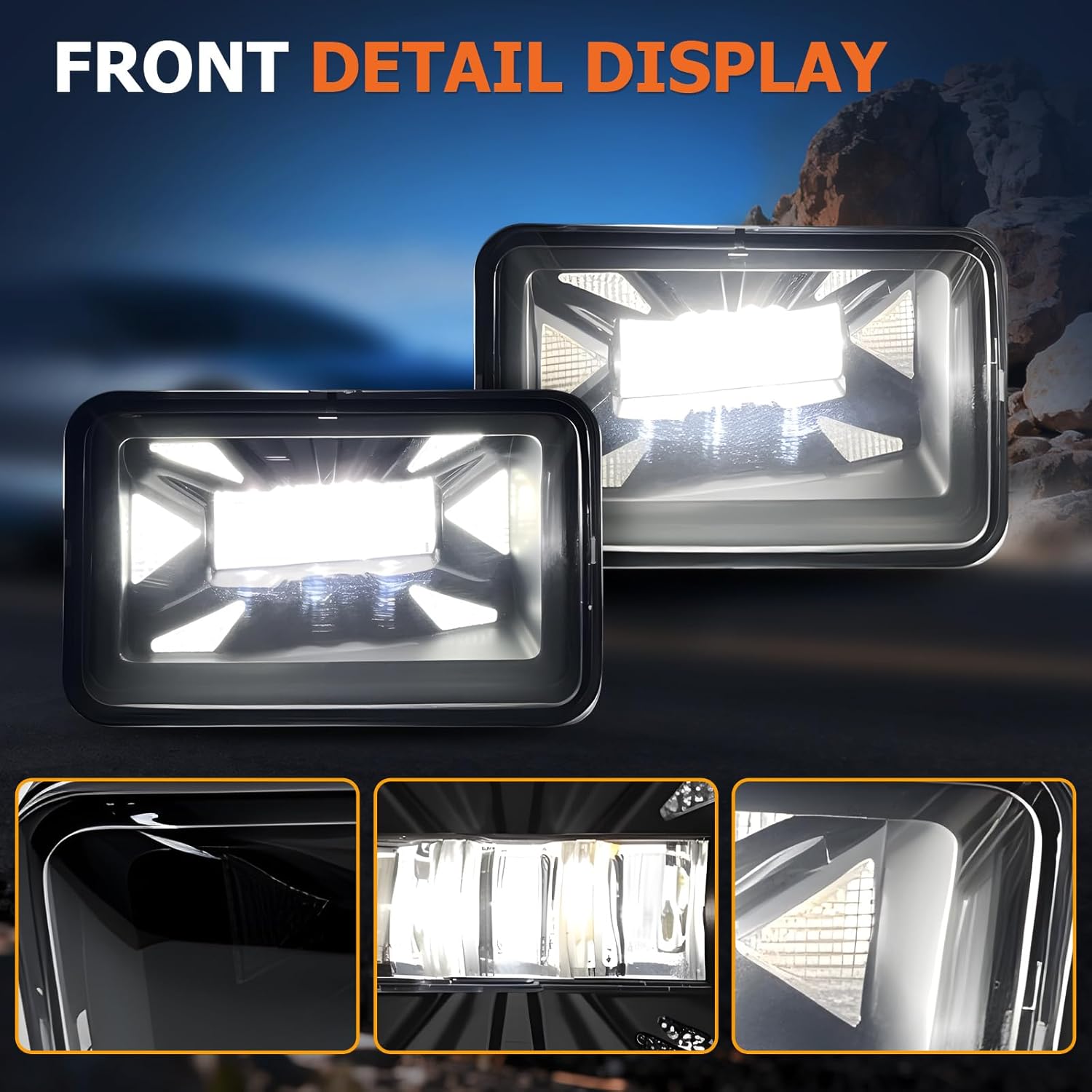 Led Fog Lights With DRL Daytime Running Lights Compatible With 2015-2020 Ford F150 Front Bumper Driving Lamps Assembly Black Housing Left Driver And Right Passenger Side