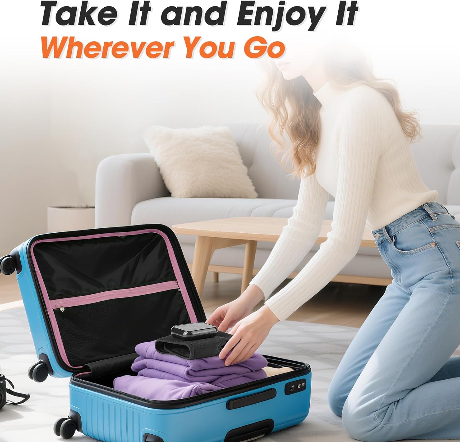 2PCS Cordless Ankle Heating Pads, Ankle Massager with Heat FSA Eligible Items List, Rechargeable Heated Foot Brace Wrap, 3 Vibration and Heating Modes, Auto Shut Off