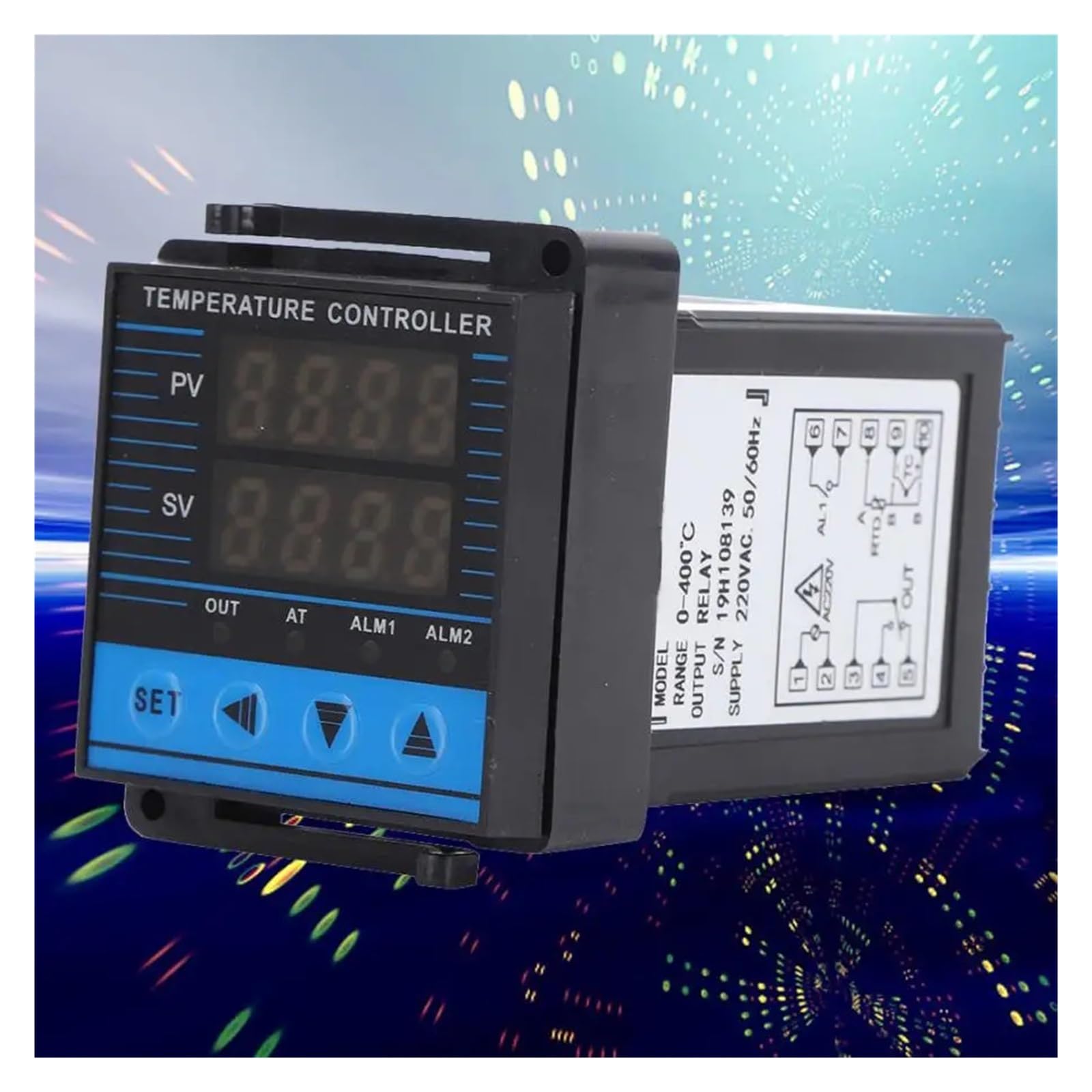 RWRAPS regolatore Temperatura pid XMTG-9411 Regolatore di Temperatura di Controllo Intelligente Uscita relè PID Digitale 0-400 Gradi Celsius AC220V