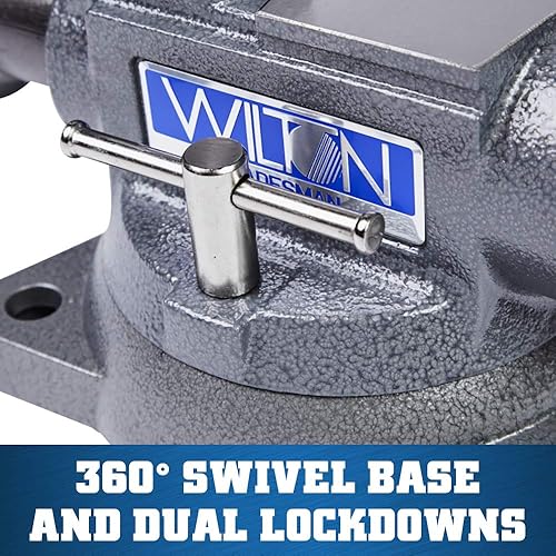 Miniatura 3 de Morsa de banco Wilton Tradesman, ancho de mandíbula 4-12", apertura máxima de mandíbula 3-12", garganta 3-14" (Modelo 1745)