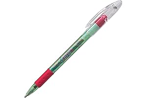 Pentel Krazy Pop Iridescent Gel Pen Bold Writes in Green and Metallic Red Ink