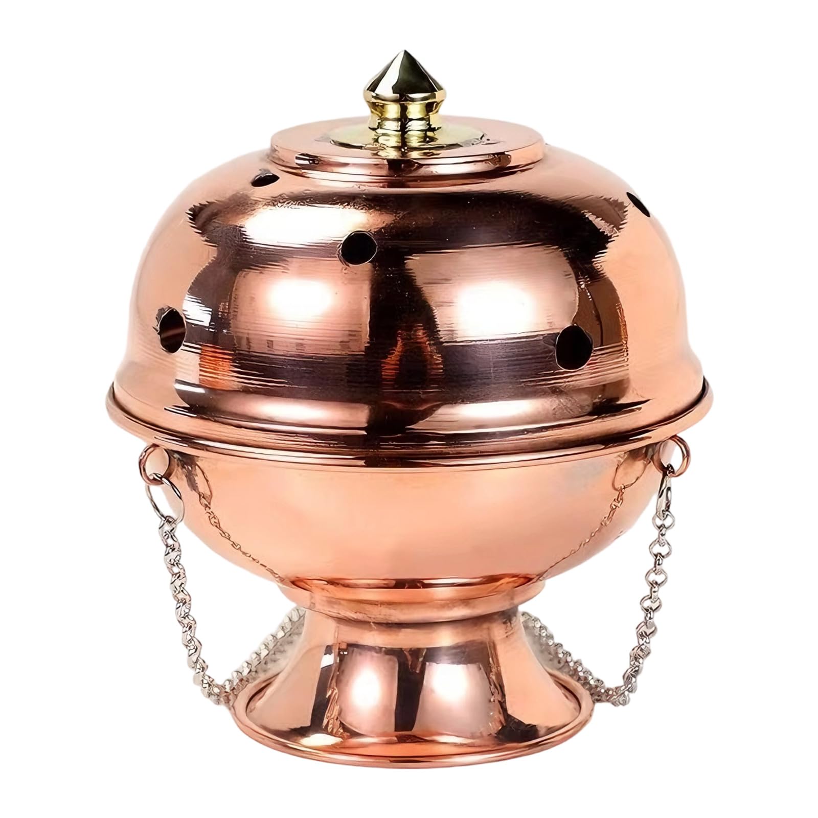 Tibetan Copper Hanging Incenses Burners Multifunctional Fragrane Stove with Chain for Home and Meditations Decors Traditional Incenses Burners