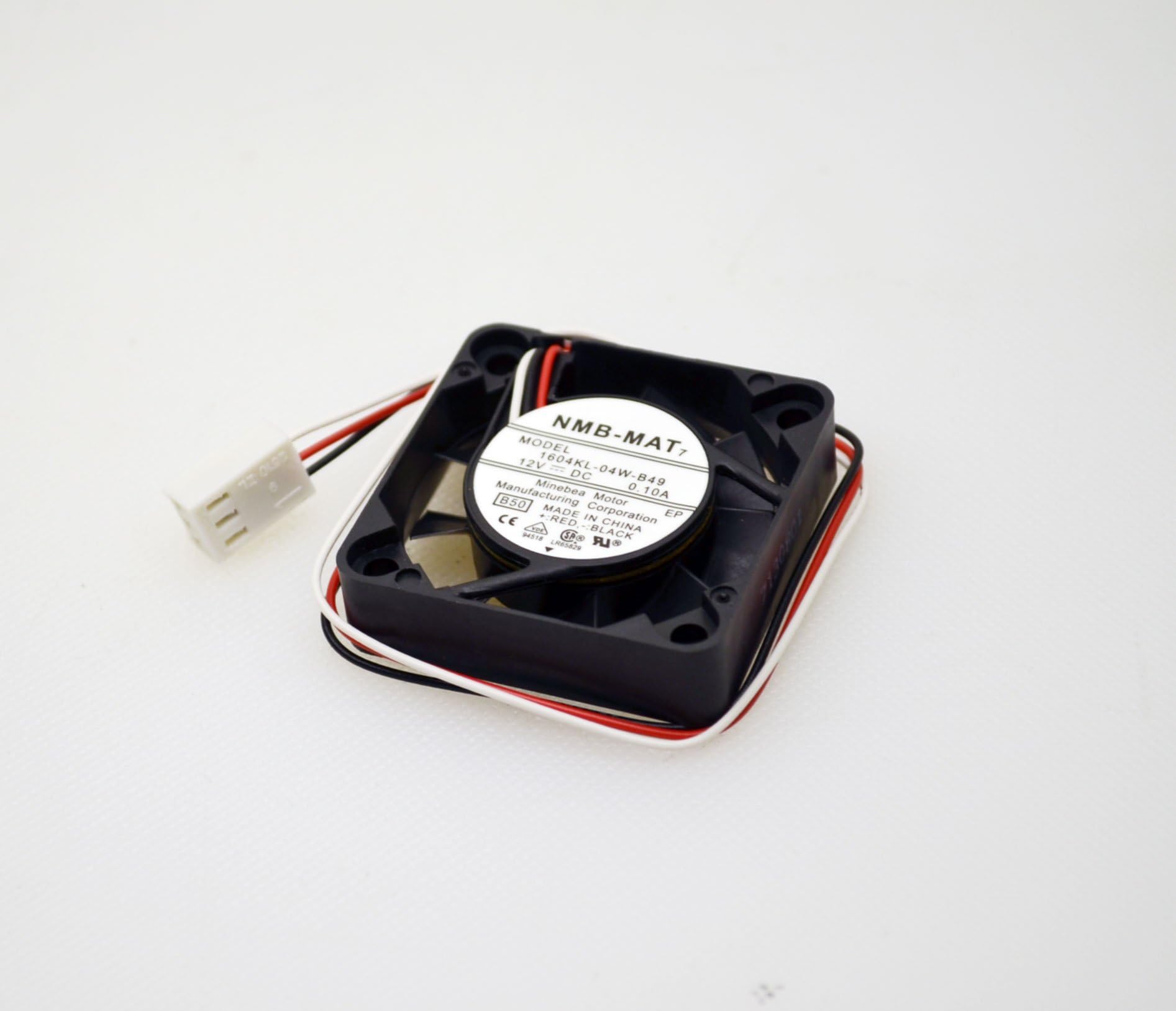 1604KL-04W-B49 12VDC 0.10A DC BRUSHLESS FAN MOTOR, 3-WIRE, 40x10mm by Minebea