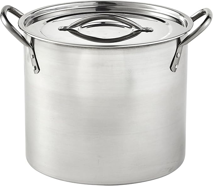IMUSA 20-quart stainless steel stock pot with matching lid