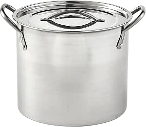 IMUSA Stainless Steel Stock Pot with Lid, 20 Quart
