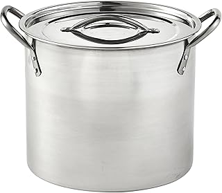 IMUSA Stainless Steel Stock Pot with Lid, 20 Quart, Silver