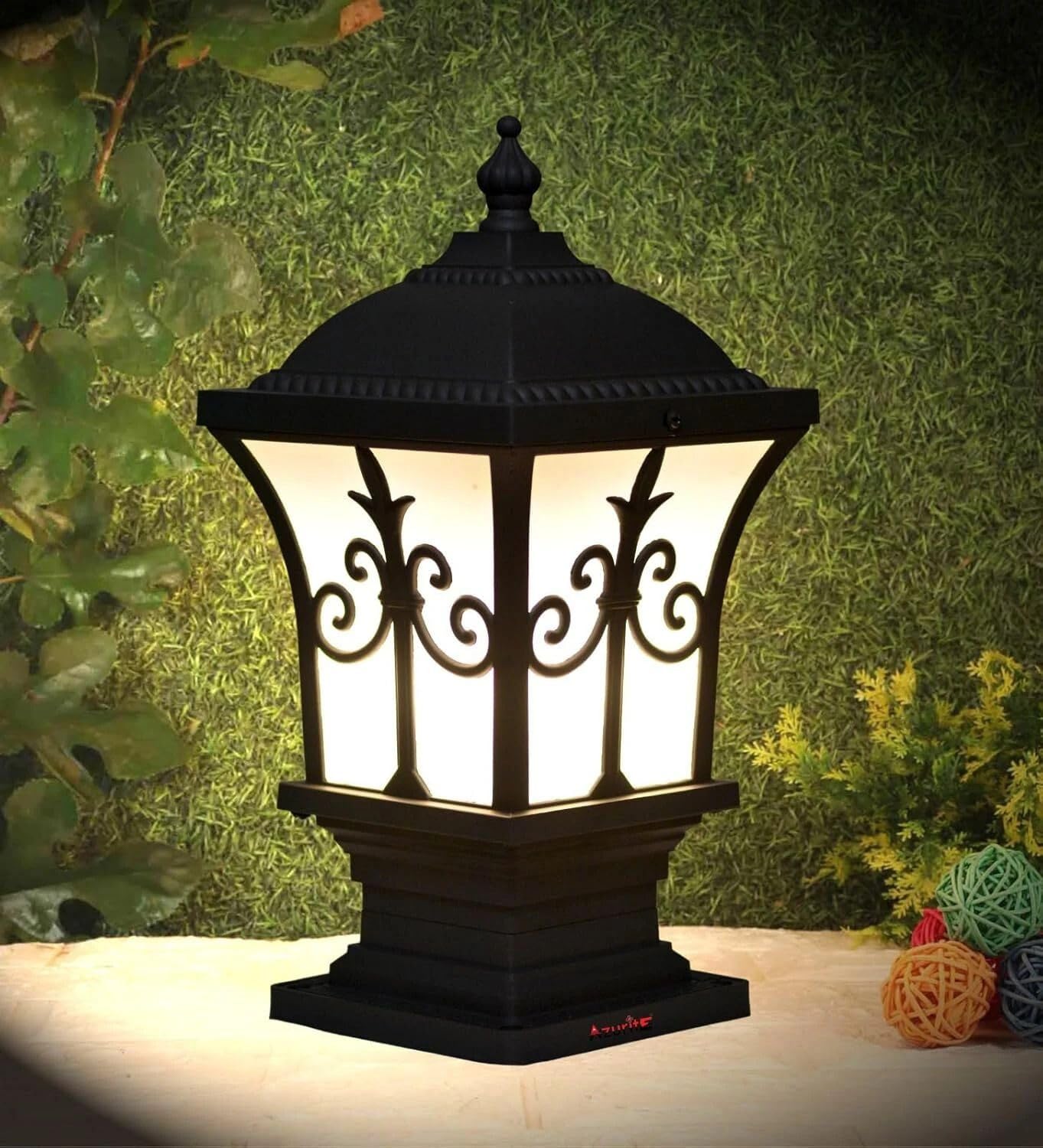 Waterproof Outdoor Gate Light for Home & Garden (Bulbnot Incl.) (Pack of 1)(Trishul Black)-picture-23