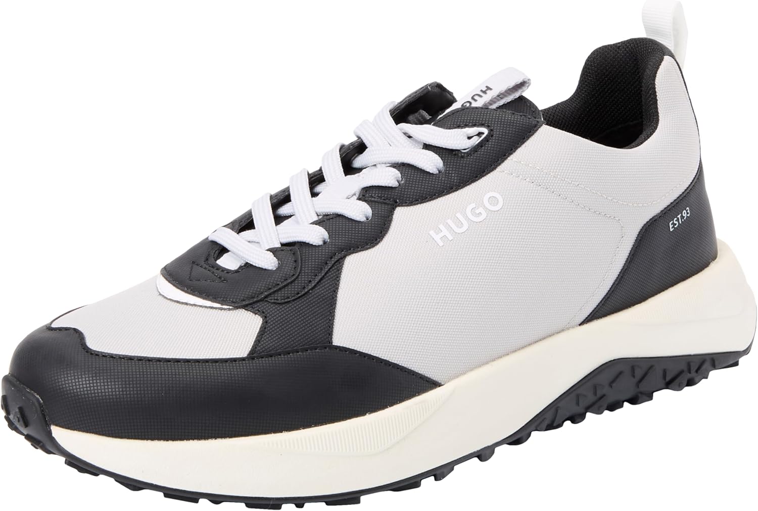 HUGO Men's Kane Runn - Open Grey Running Shoes
