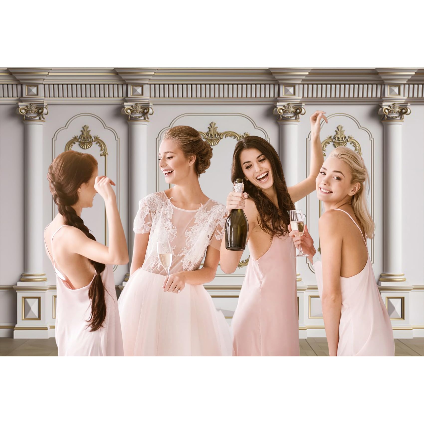 Wandhintergrund im antiken Palast-Stil, Retro-Säulen, europäischer Stil, Wandhintergrund für Fotografie, Hochzeit, Abschlussfeier, Babyparty, Geburtstag, Kinder, Erwachsene, Portrait, Studio,