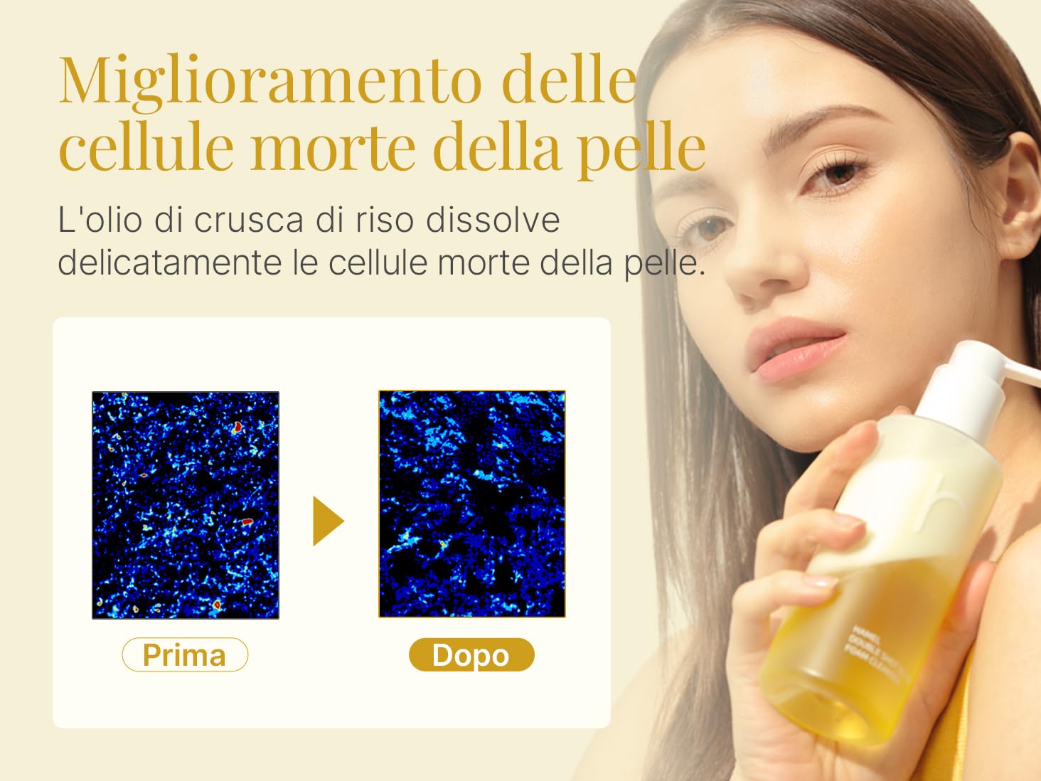 HAMEL Double Shot Oil To Foam Cleanser - Deep Pore Cleansing and Makeup Removal with Jojoba Oils, Lactobacillus and AHA - Skin Irritation Free, Korean Skincare for All Skin Types, 6.76 fl.oz. - Image 4