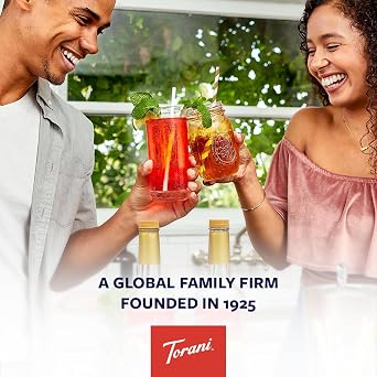 Torani Coffee Syrup, Classic Hazelnut Flavour, 750ml | Cane Sugar Drink Flavouring for Lattes, Iced Coffee & Hot Drinks, Vegetarian Friendly