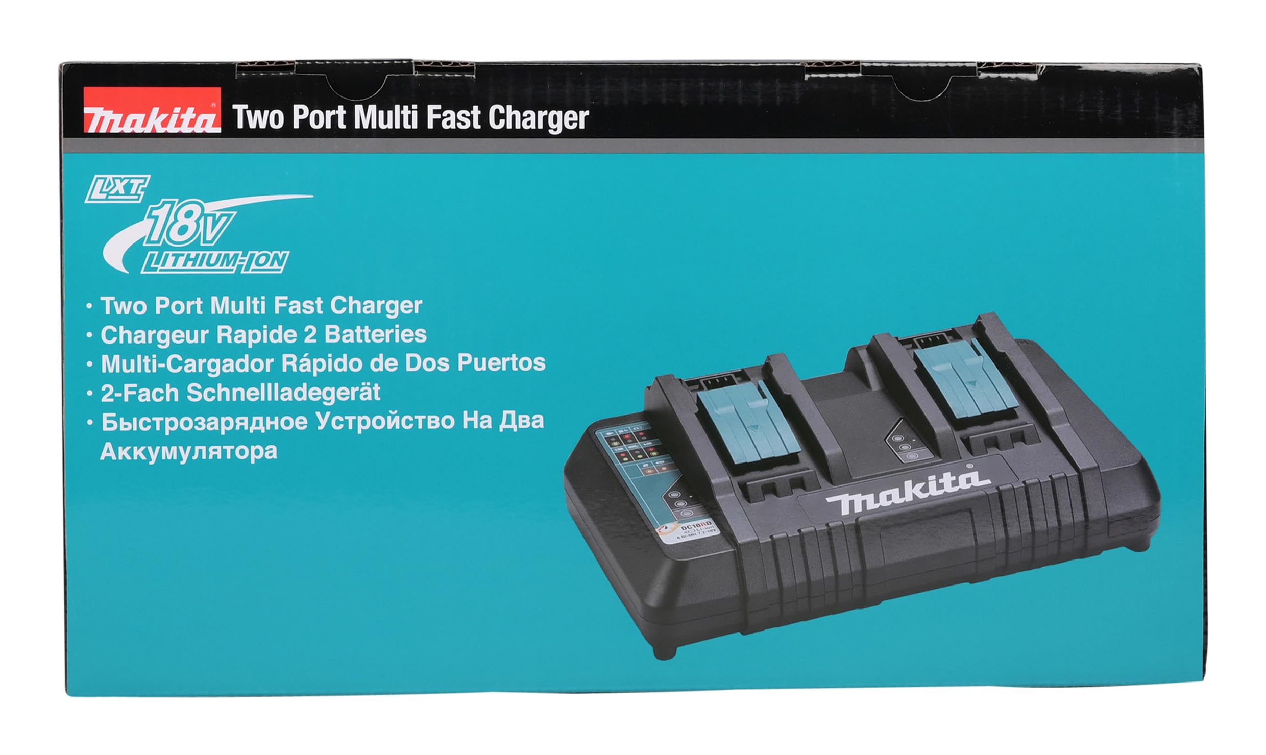 Makita Dc18Rd Caricatore Veloce Per 2 Batterie Allo Stesso Tempo 220V