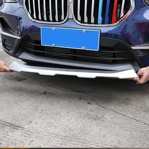 Miniatura 4 de YIWANG ABS cromado exterior parachoques delantero y trasero placa de protección accesorios para BMW X1 F48 2019-2021 Car Styling (trasero)