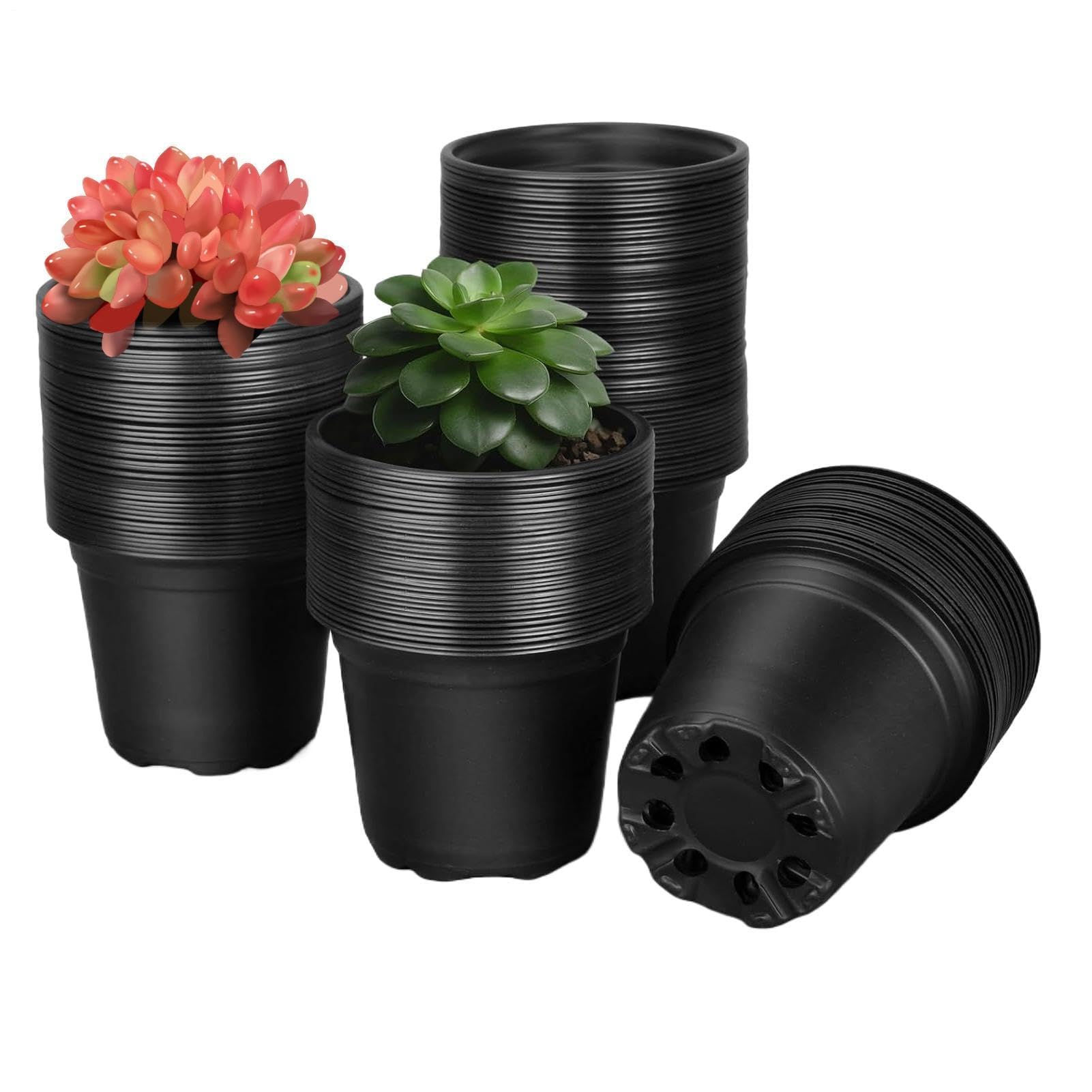 Pots de pépinière pour plantes – Pot de drainage pour contrôle des racines – Idéal pour les carottes, concombres, poivrons dans le balcon, la cour, le jardin, la serre