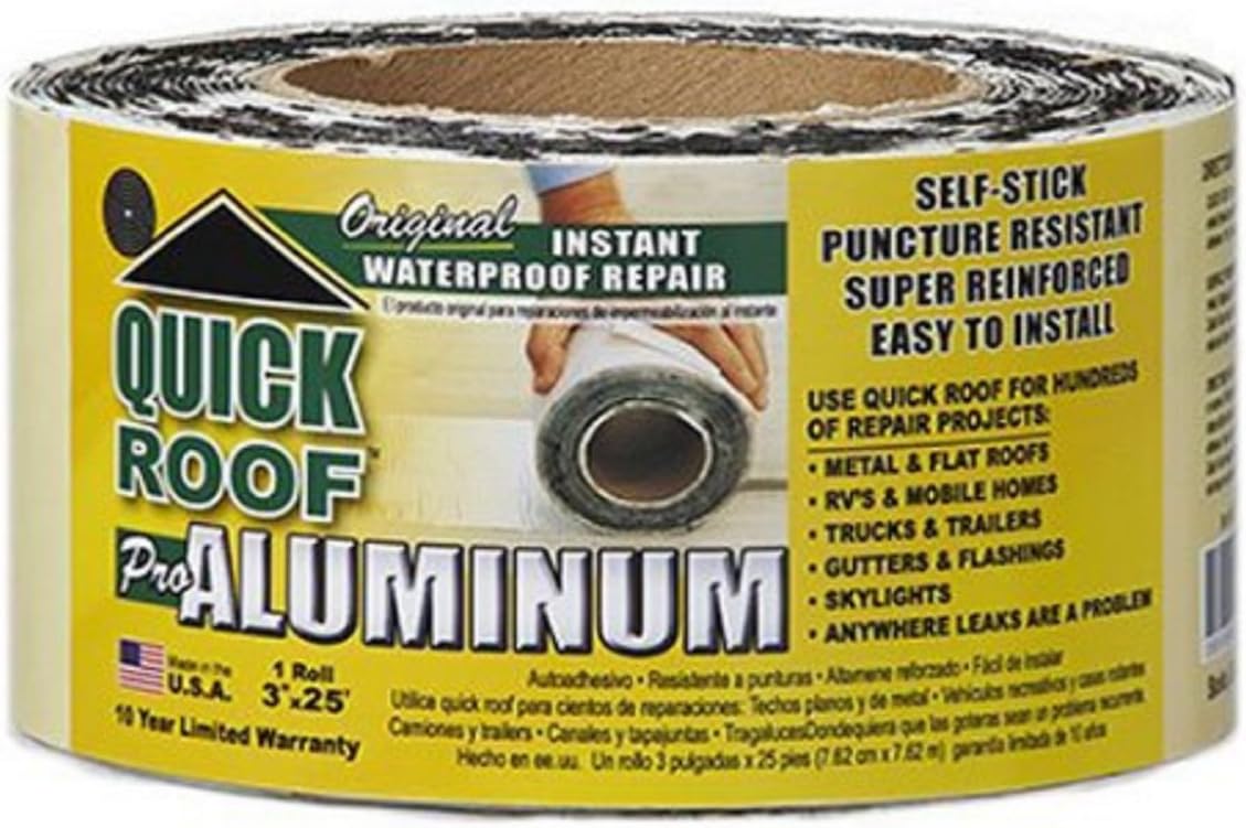 Cofair QR325 3" x 25" Quick-Roof Waterproof Repair, New