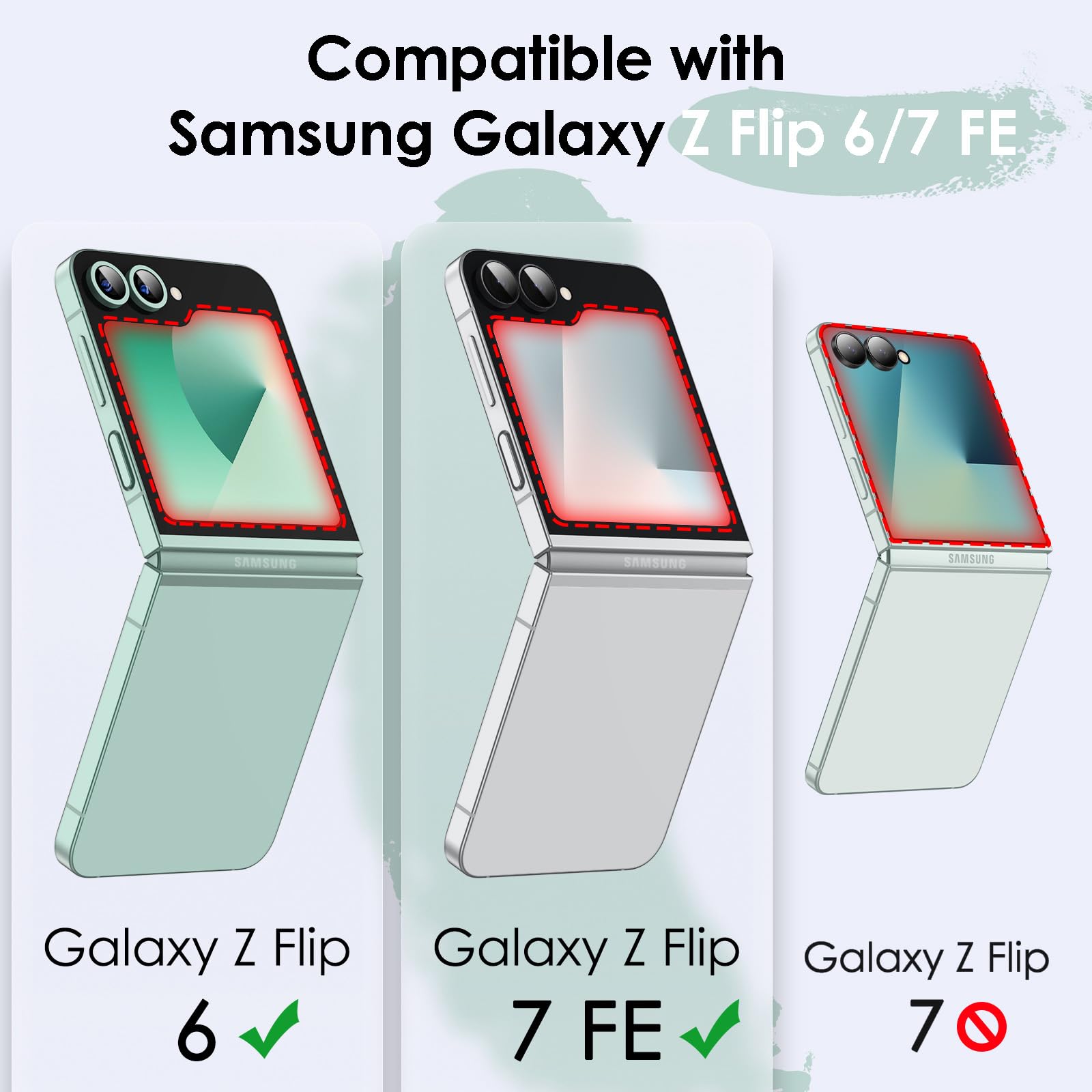 Amazon.com: JETech Case ONLY for Galaxy Z Flip7FE 2025 / Z Flip 6