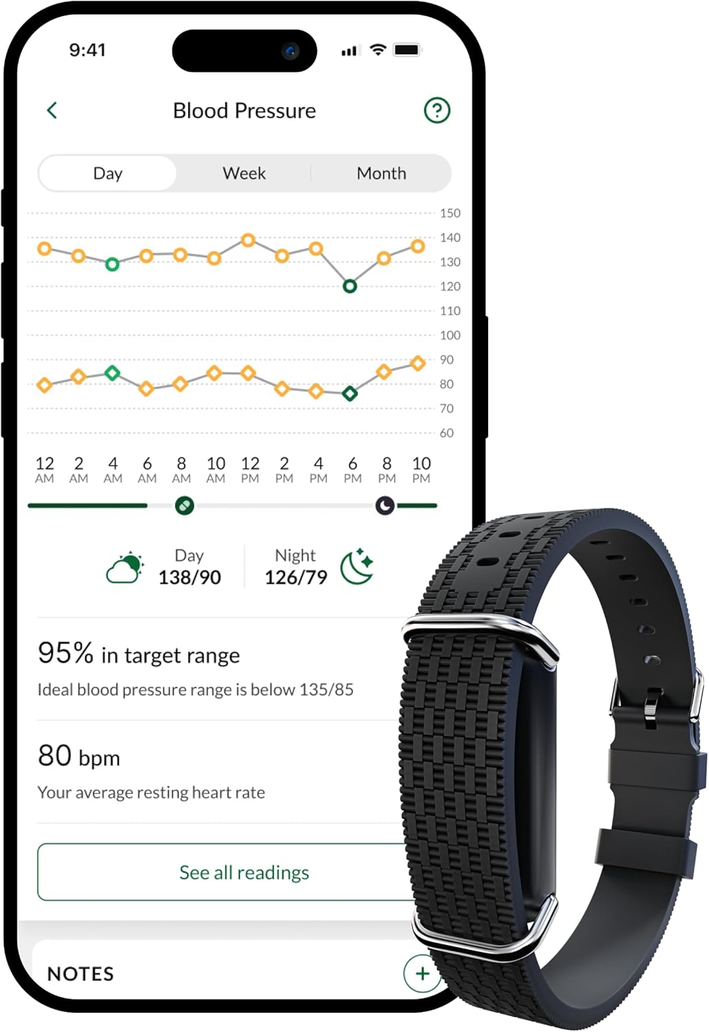 Hilo 247 Blood Pressure Monitor Bracelet | Clinically Validated IP68 Waterproof Medical Device, 25 Personalised App Insights &amp; Doctor‑Ready Reports, 15-Day Battery, Incl. free 12-Month Membership