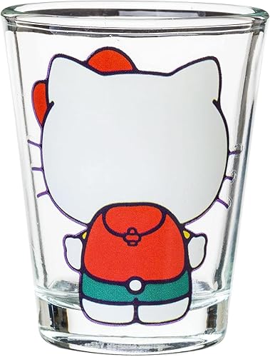 Miniatura 5 de Silver Buffalo Sanrio Hello Kitty Camping - Juego de 4 mini vasos de 1.5 onzas