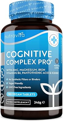 Super Strength Cognitive Complex Pro - Nootropics Supplement for Mental Performance & Cognitive Health - Enriched with Zin...
