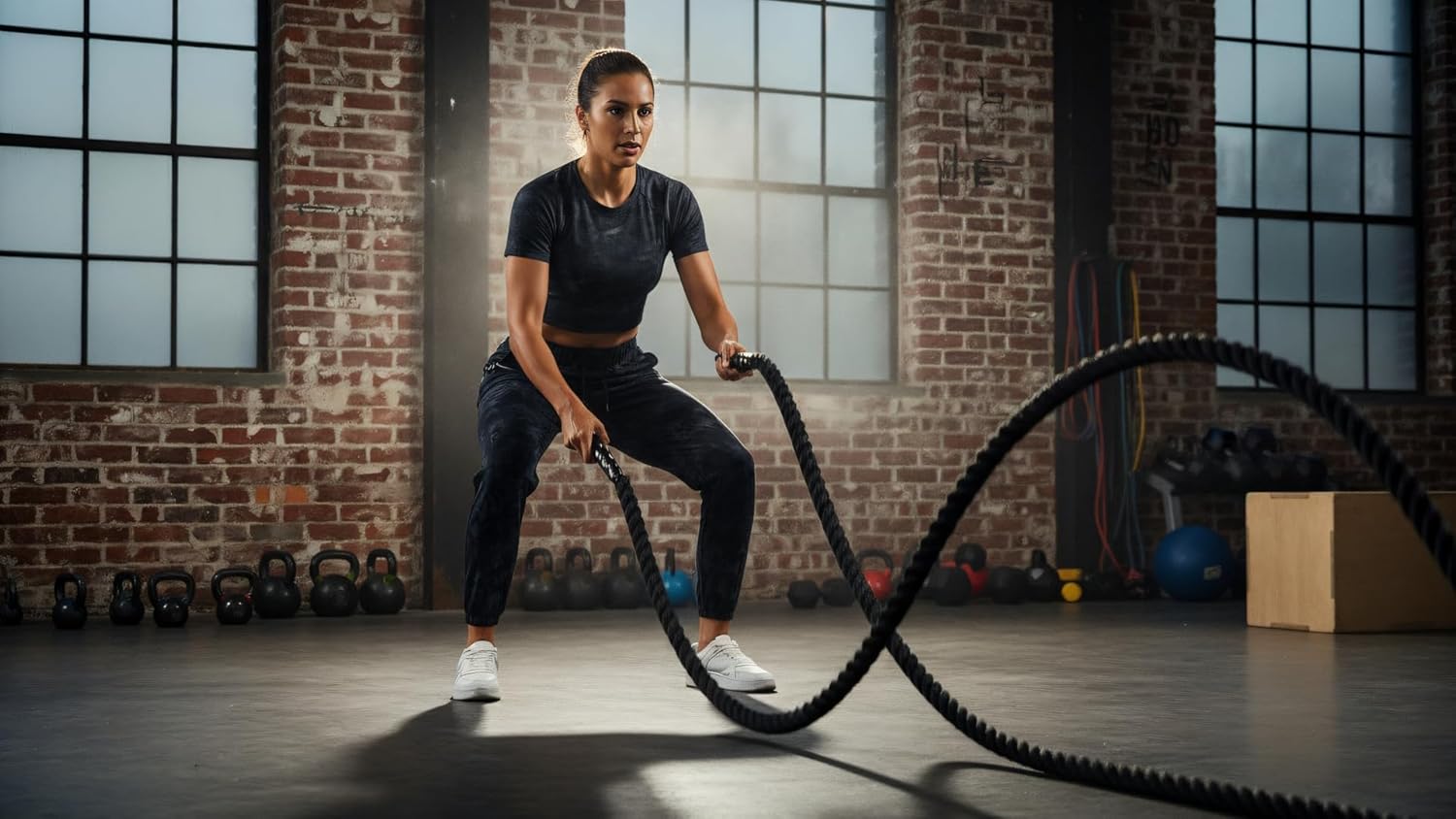 Haowind Joggers for Women with Pockets Elastic Waist Workout Sport Gym Pants Comfy Lounge Yoga Running Pants - Image 3