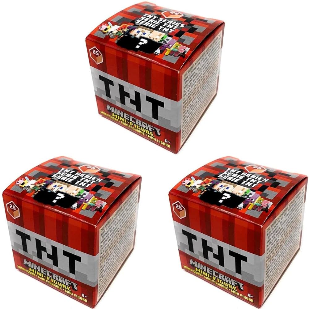 Minecraft TNT Series 25 Mini Figure Mystery Pack (Bundle of 3 Packs) :  Amazon.ca: Toys & Games