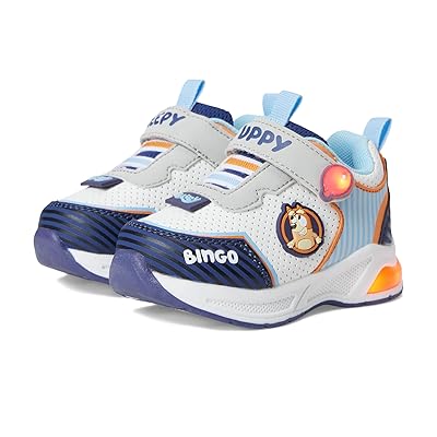 Ground Up Bluey and Bingo Light Up Athletic Sneaker (Toddler/Little Kids) Boys Shoes White