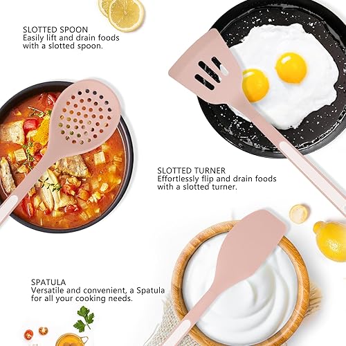 Miniatura 4 de Juego de utensilios de cocina de silicona, juego de utensilios de cocina de silicona antiadherentes, juego de utensilios de cocina resistentes al