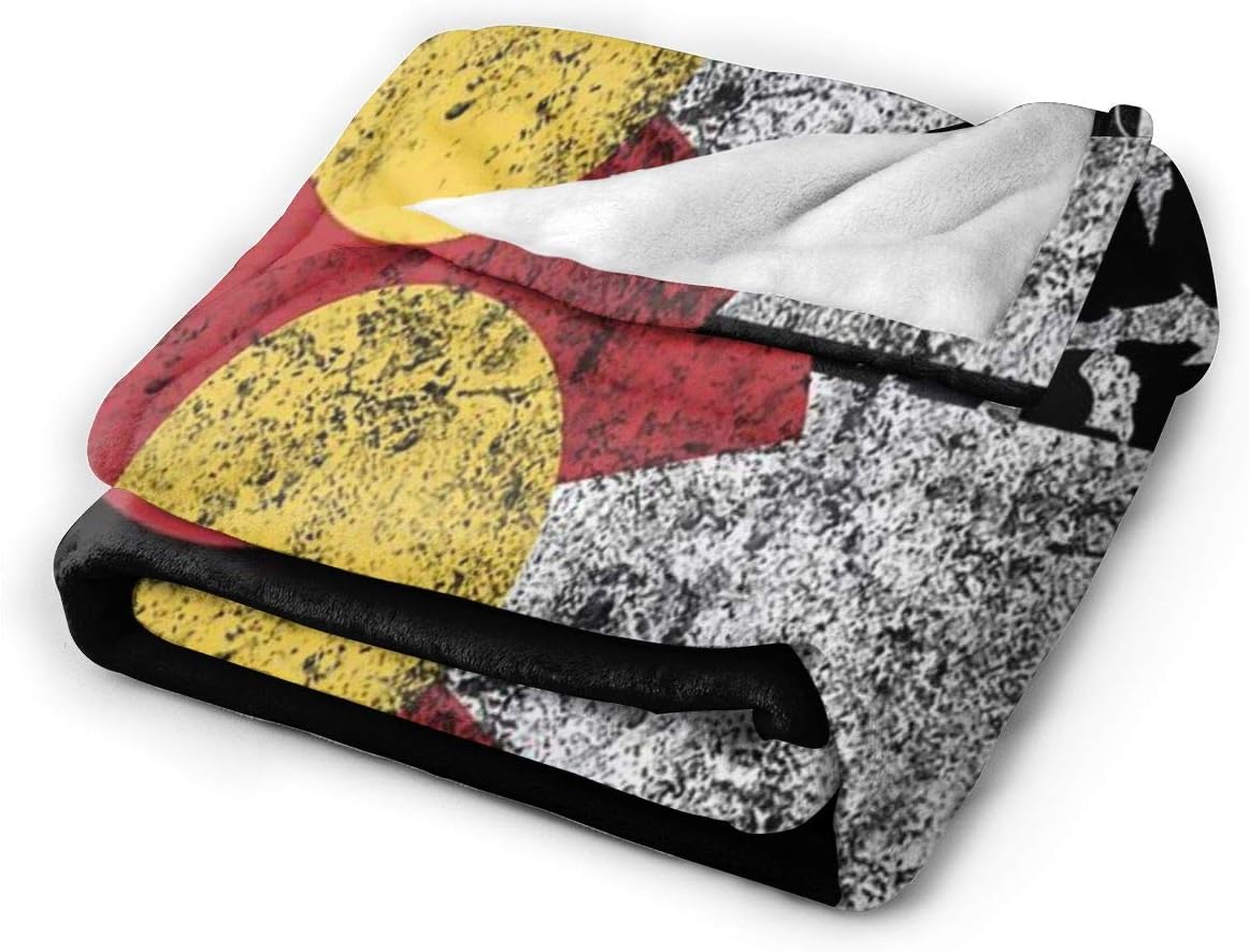 Colorado Blanket Colorado Gifts for Patriotic Men Women Soft Throws Flag Flannel Fuzzy Lap Throw Blanket Indoor Outdoor Travel Durable Birthday Gifts Bedroom Room Decor -60''x80''