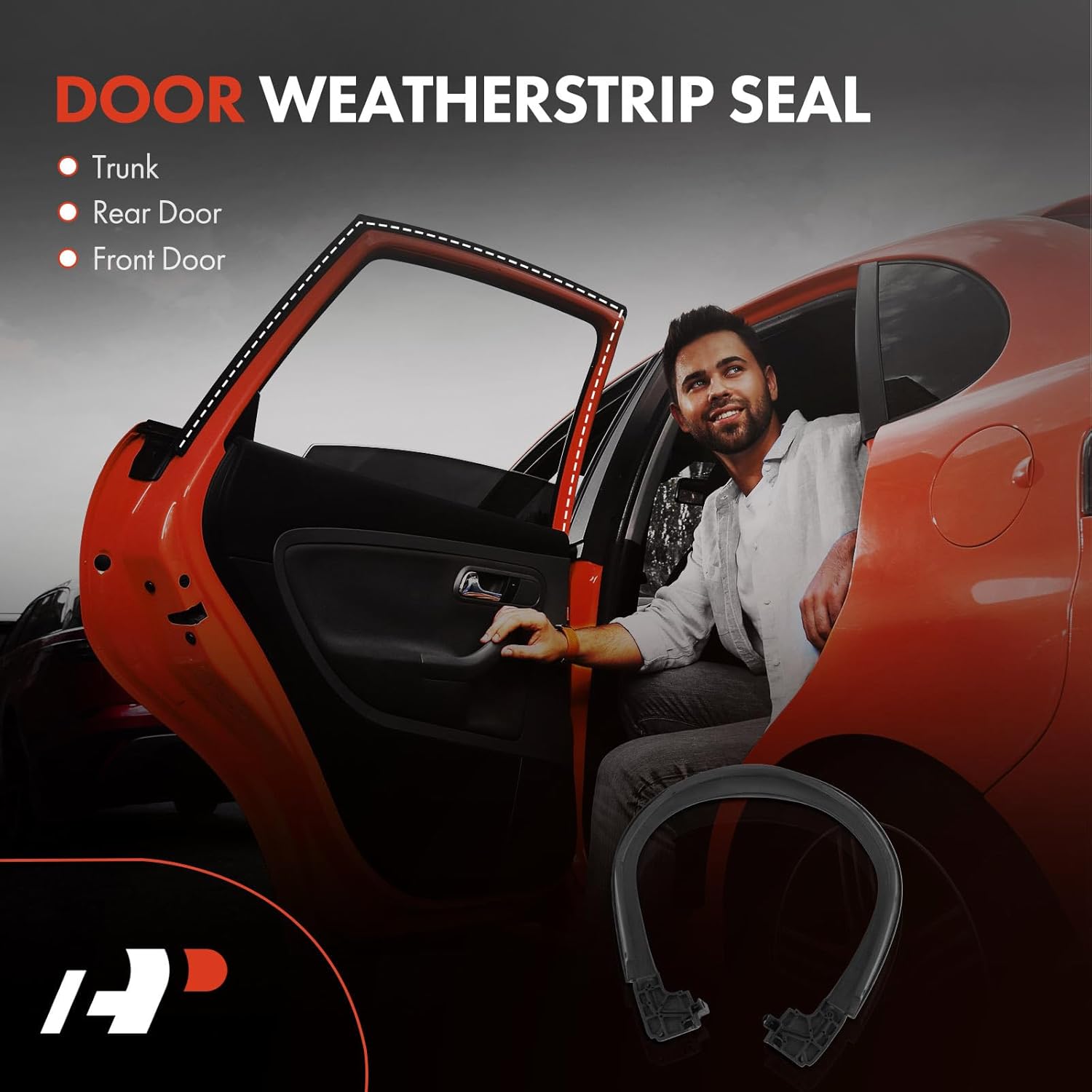 A-Premium Cowl Car Door Weather Stripping Seal Strip Compatible with Jeep TJ Series Wrangler 1997-2005