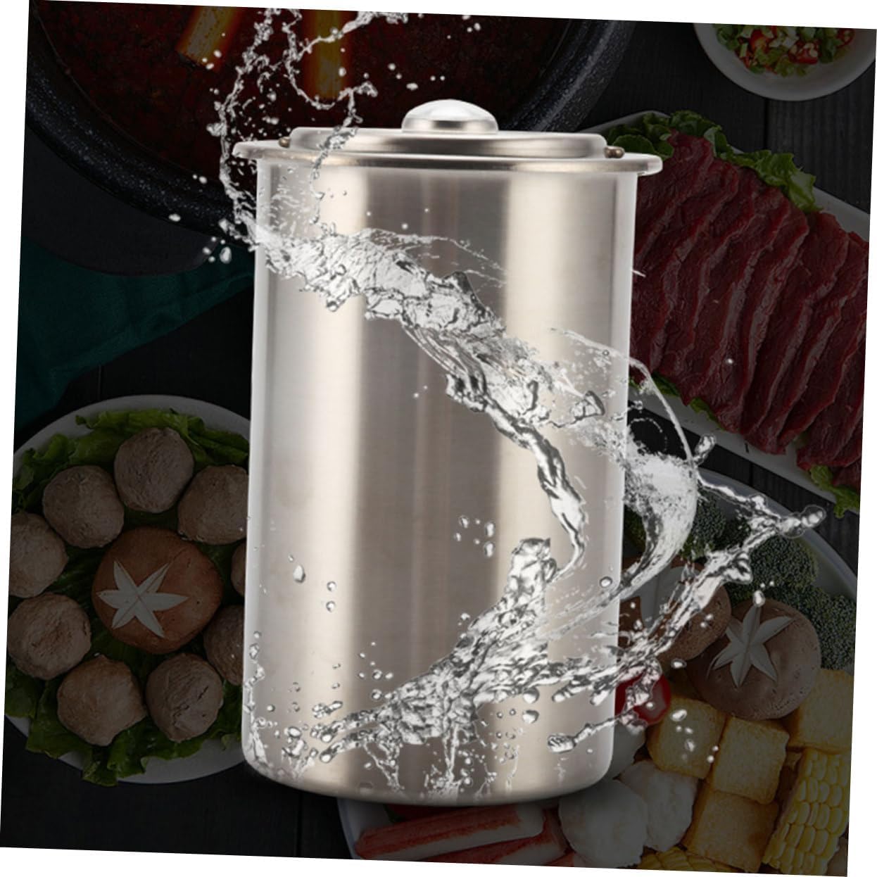 HEALLILY 1 Set Stainless Steel Meat Press Mold Thermometer Shape Cooking Tool for Poultry and Meat Preparation for Tenderizing and Cooking Varieties of