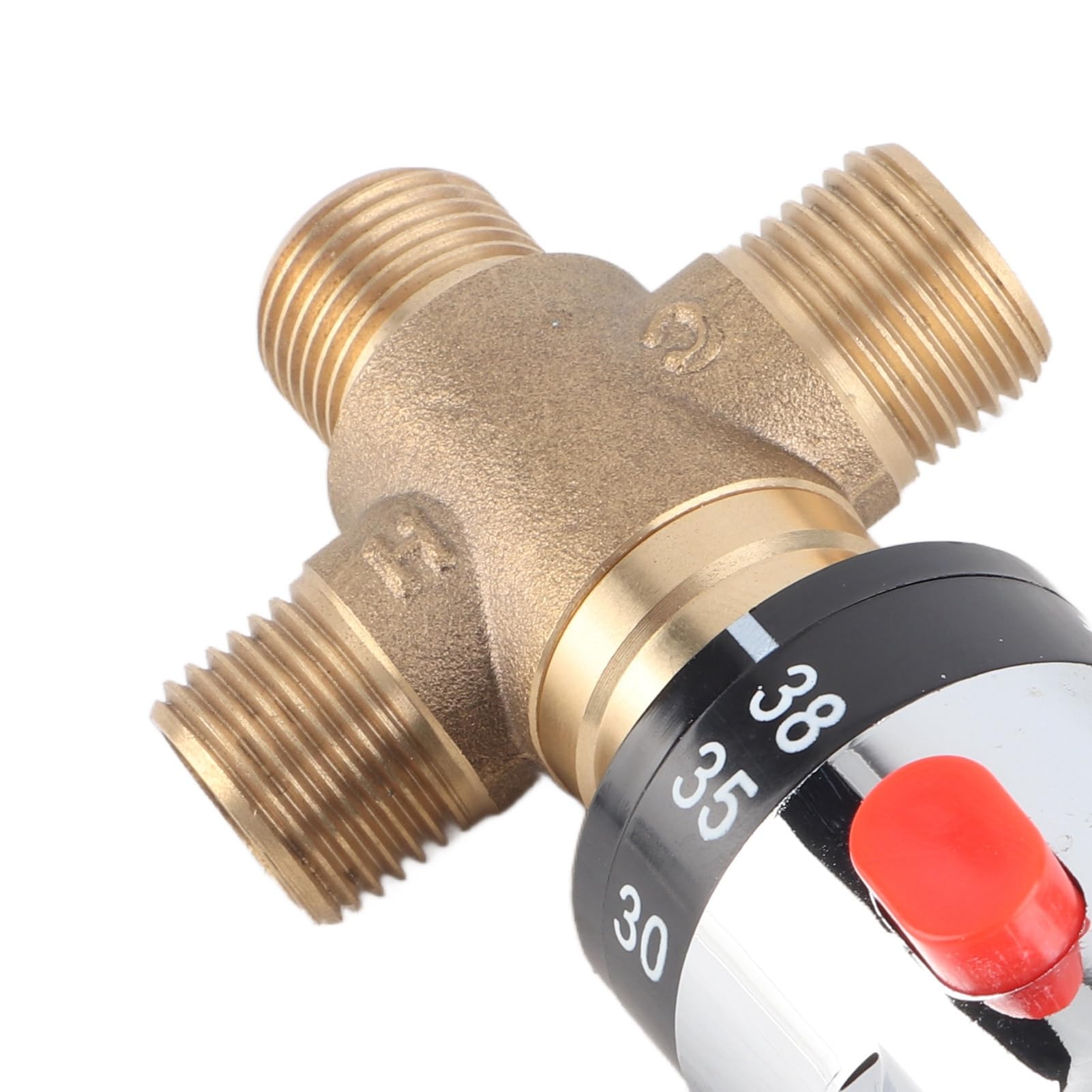 Nimomo Thermostatic Mixing Valve, 4 Way Thermostatic Mixer Water Temperature Pipe - Image 4