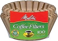 Vista 2 de Melitta 8-12 Cup Basket Filter Paper (Natural Brown, 400 Count)