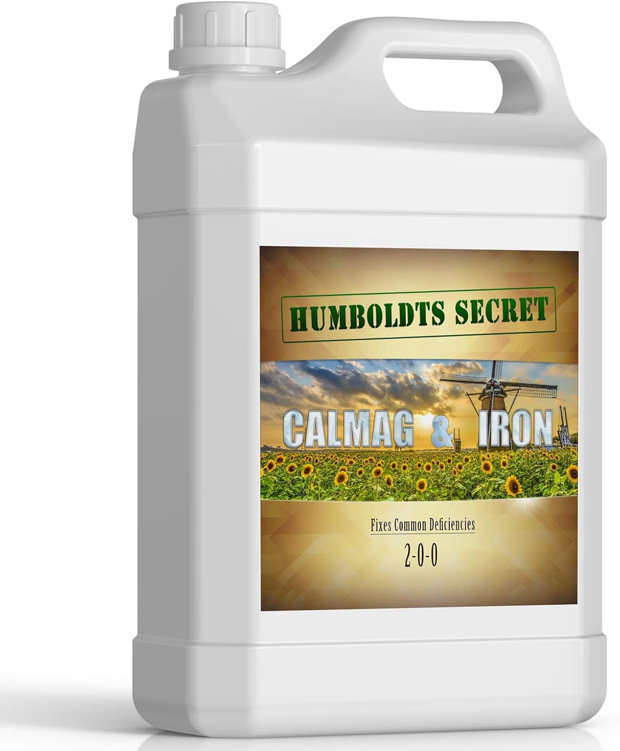 Humboldts Secret CalMag & Iron | Calcium, Magnesium & Chelated Iron Nutrient Fertilizer | Hydroponic Supplies for Vegetative & Flowering Growth in Soil, Coco, Hydroponics or RO Water | 320 Ounce